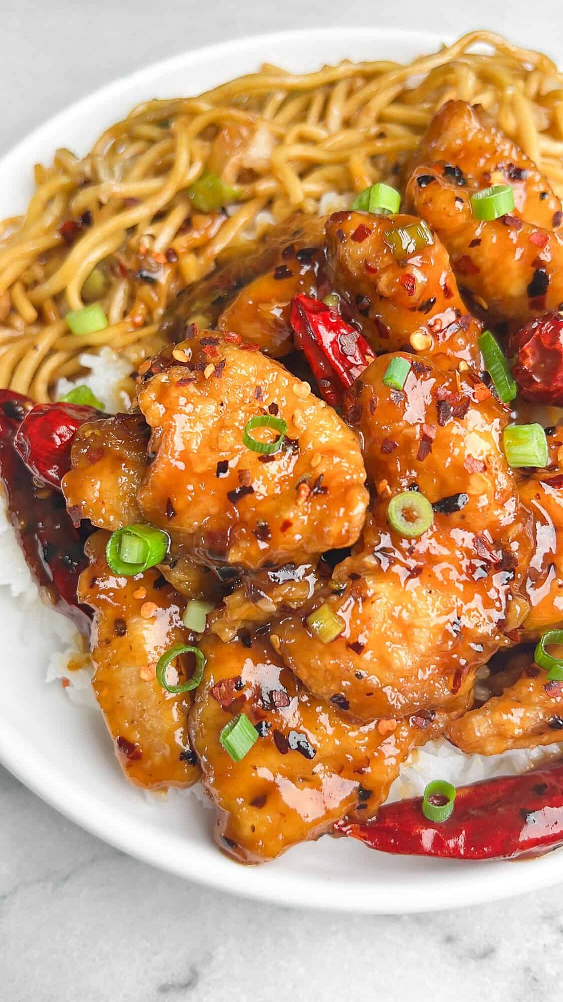 hot orange chicken panda express