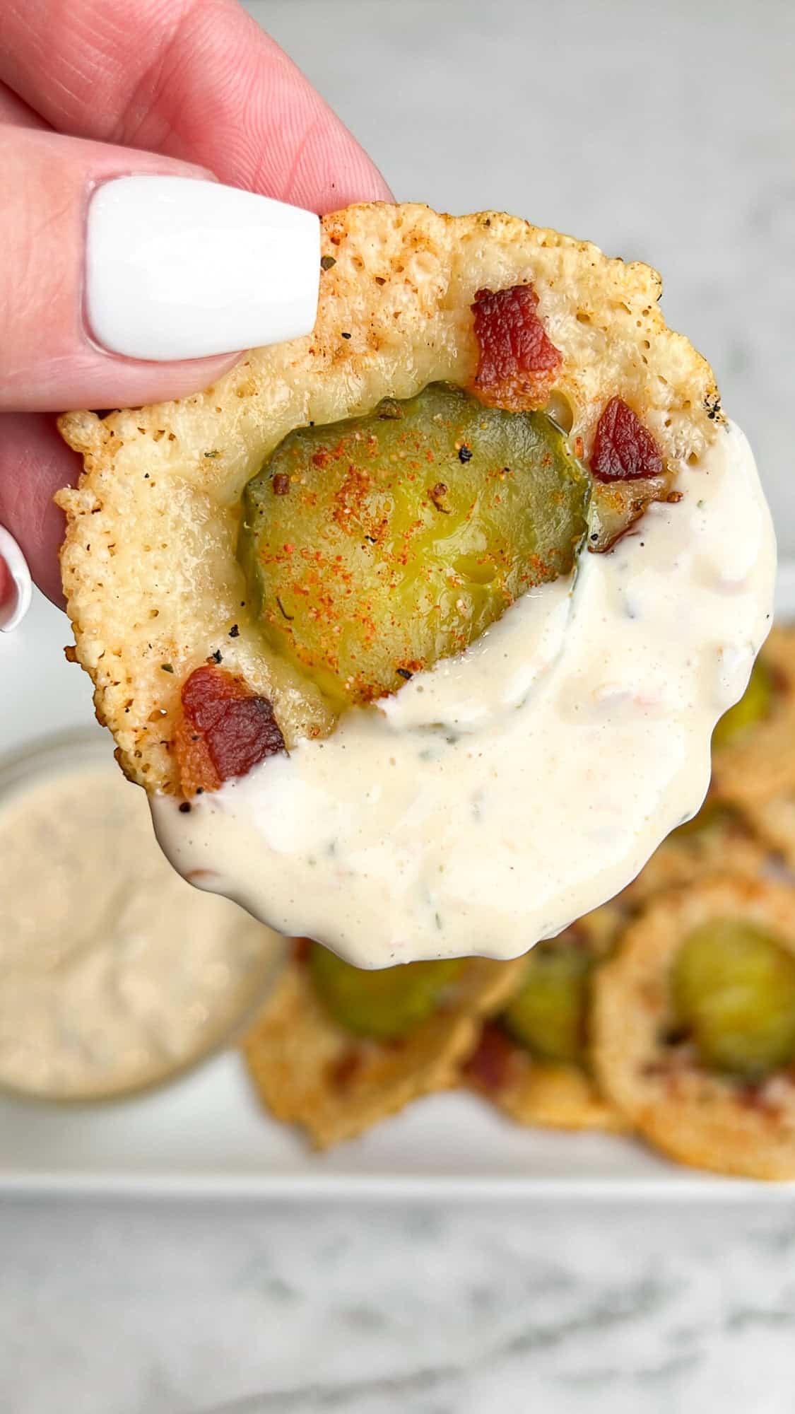 parmesan pickle chips