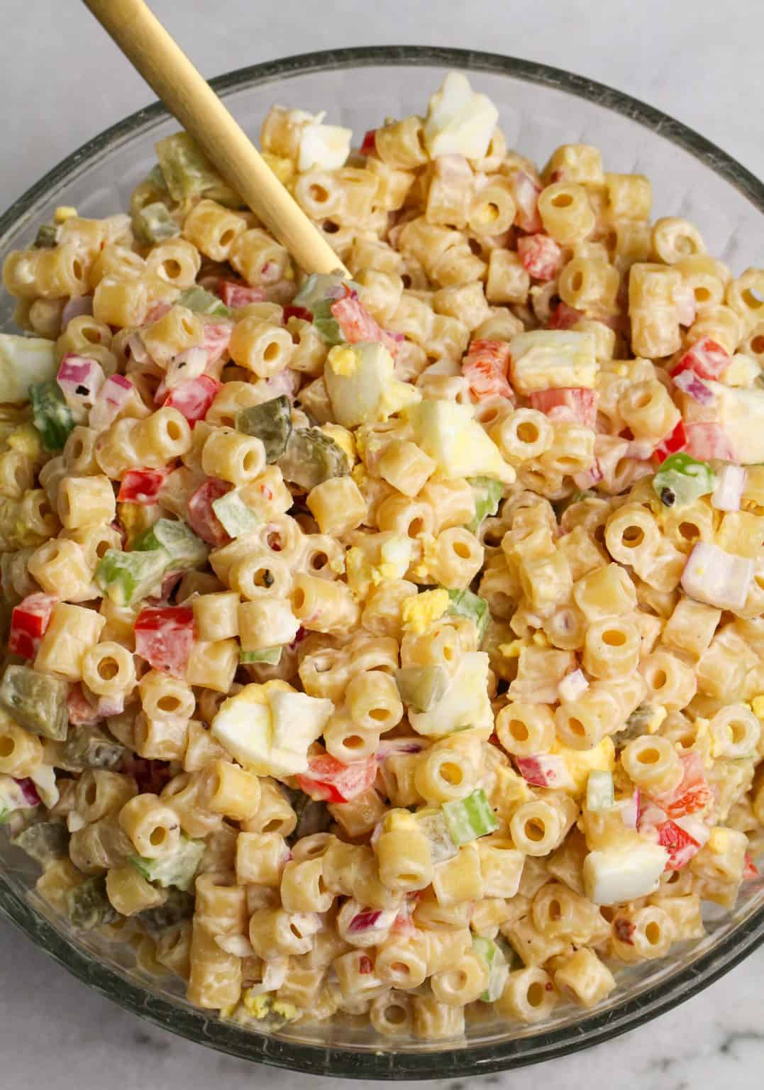 The Best Macaroni Salad - Bad Batch Baking