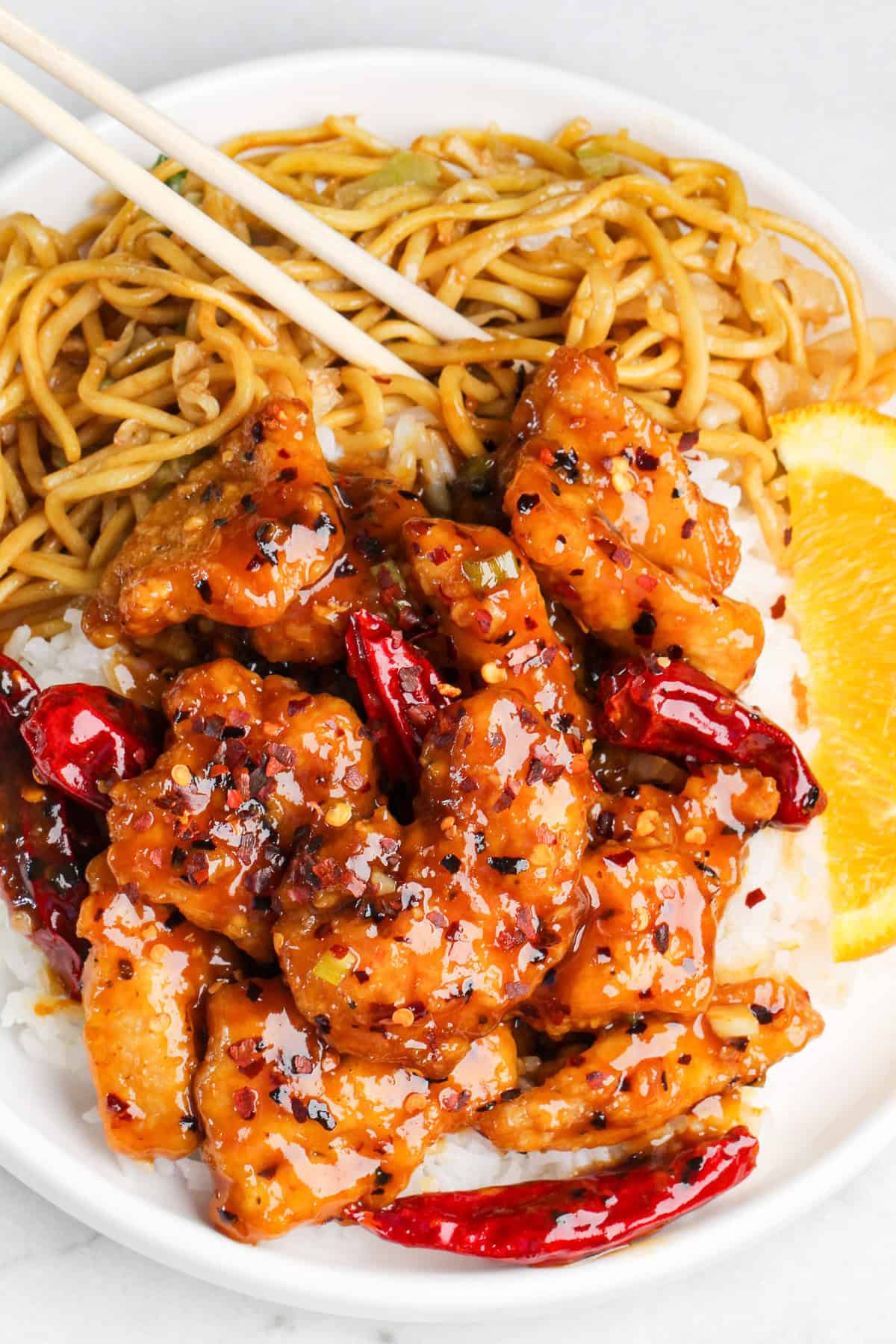 hot orange chicken panda express