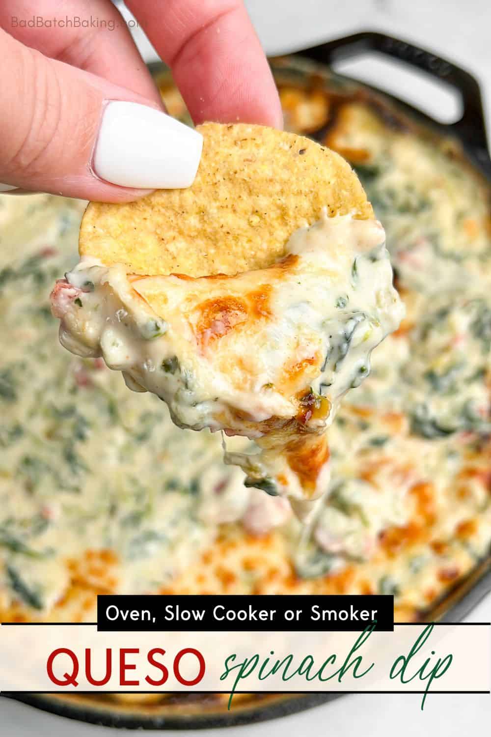 Queso spinach dip 