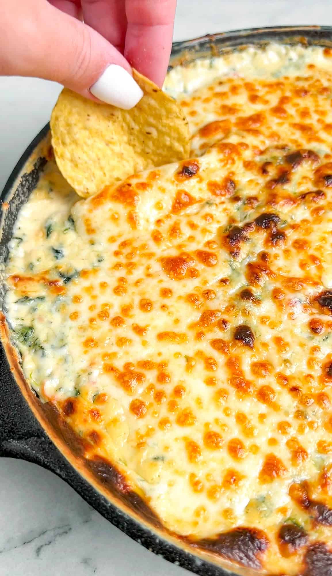 Queso spinach dip 