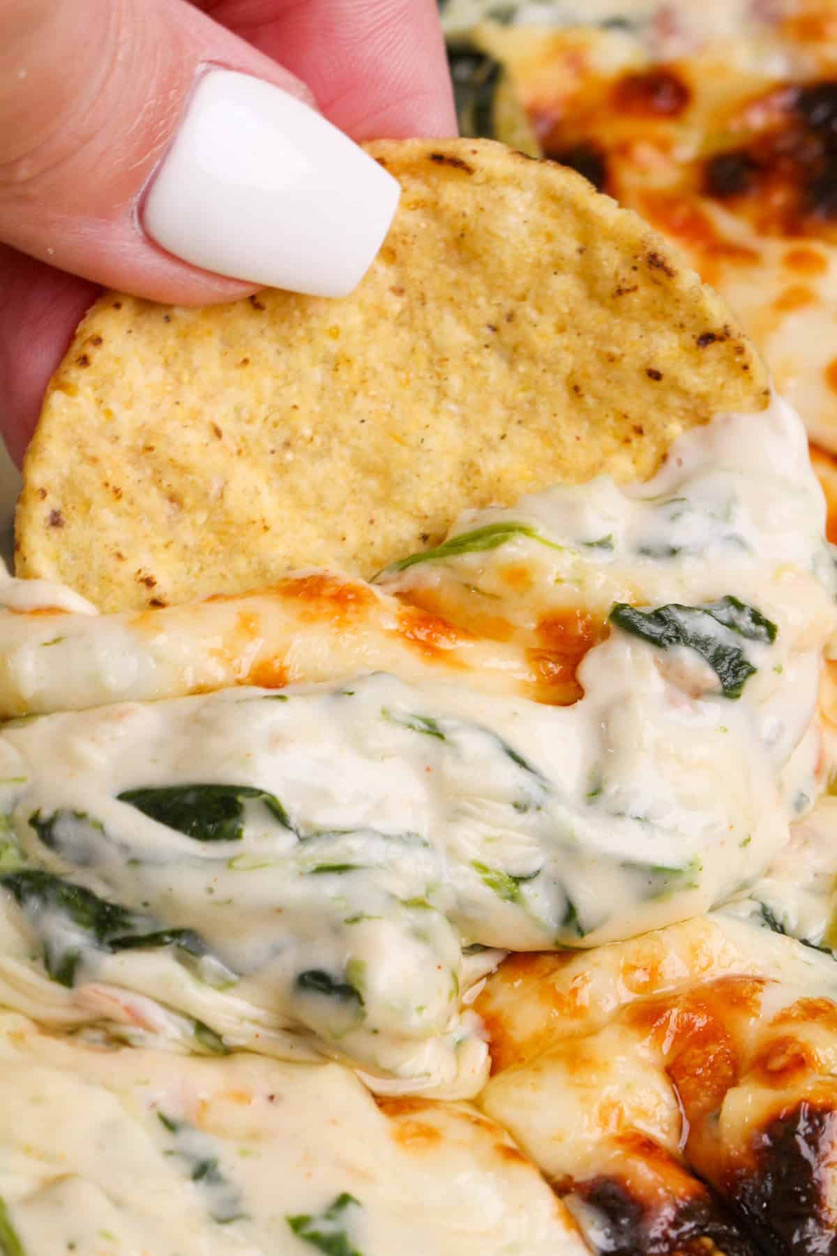 Queso spinach dip 