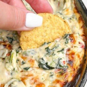 Queso spinach dip