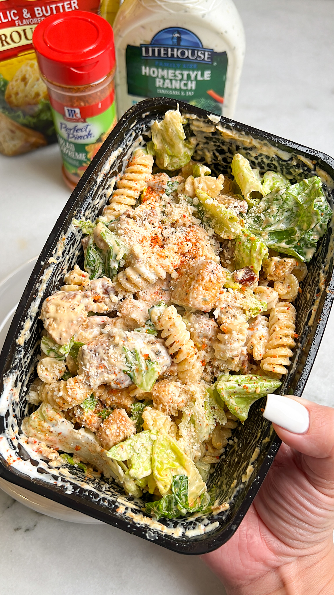 caesar pasta salad