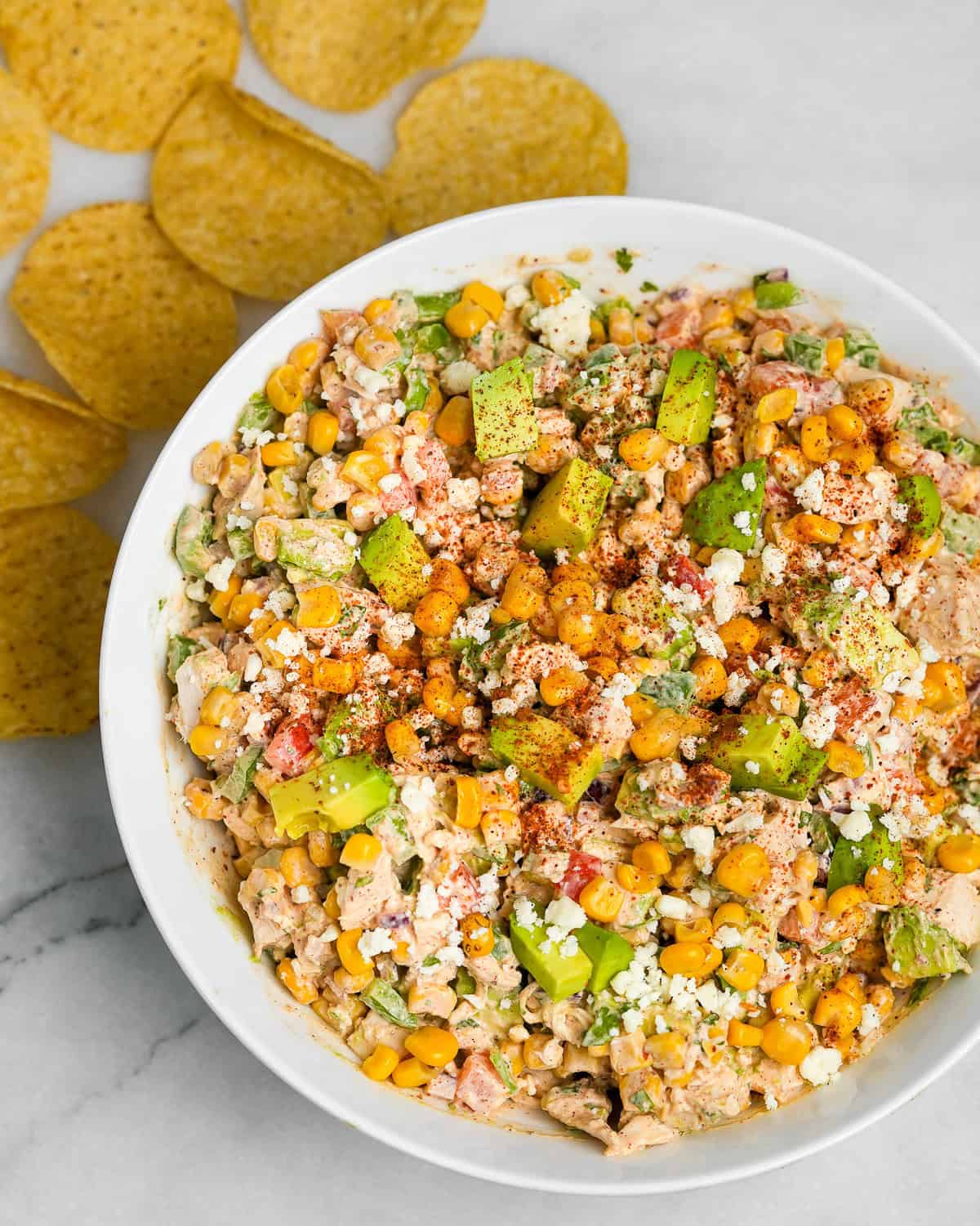 corn and chicken salad