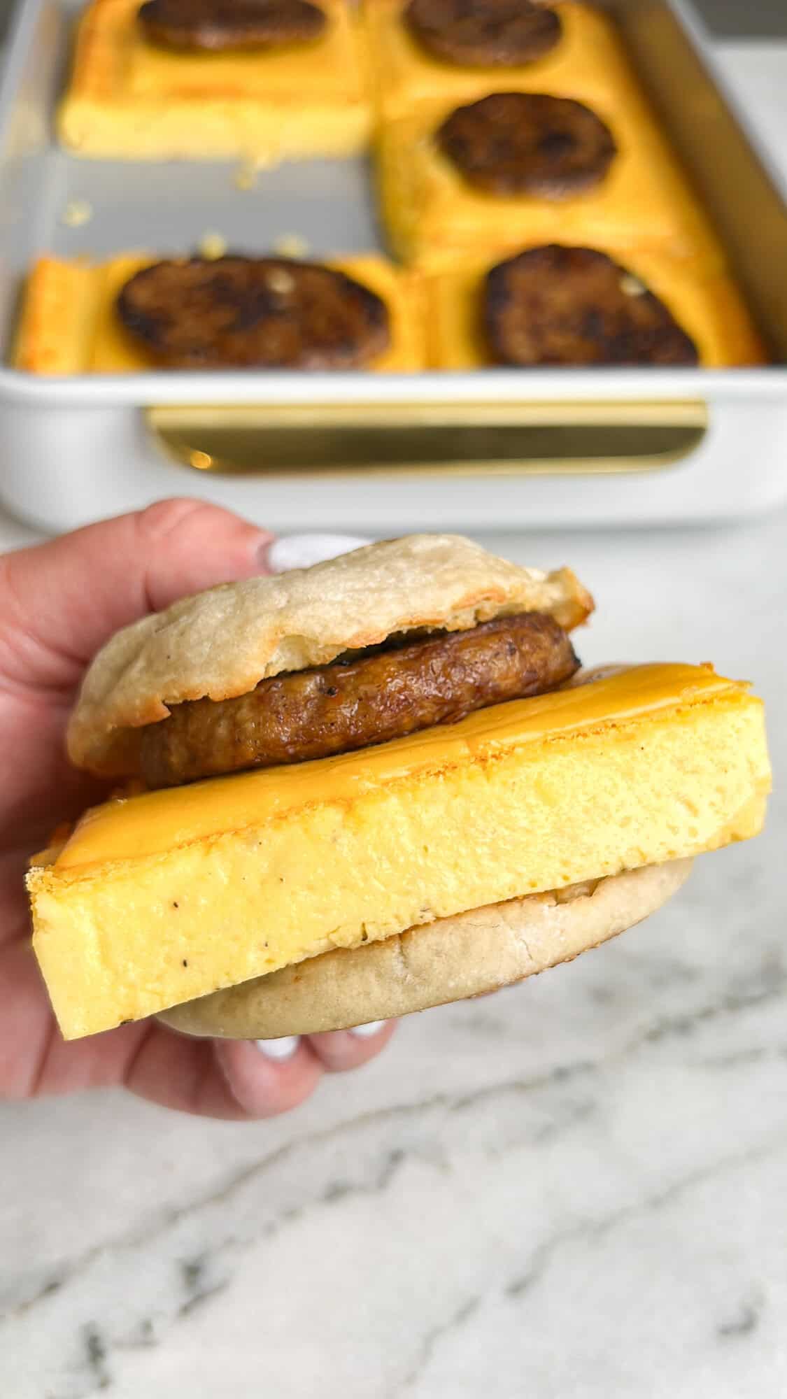 sheet pan breakfast sandwiches