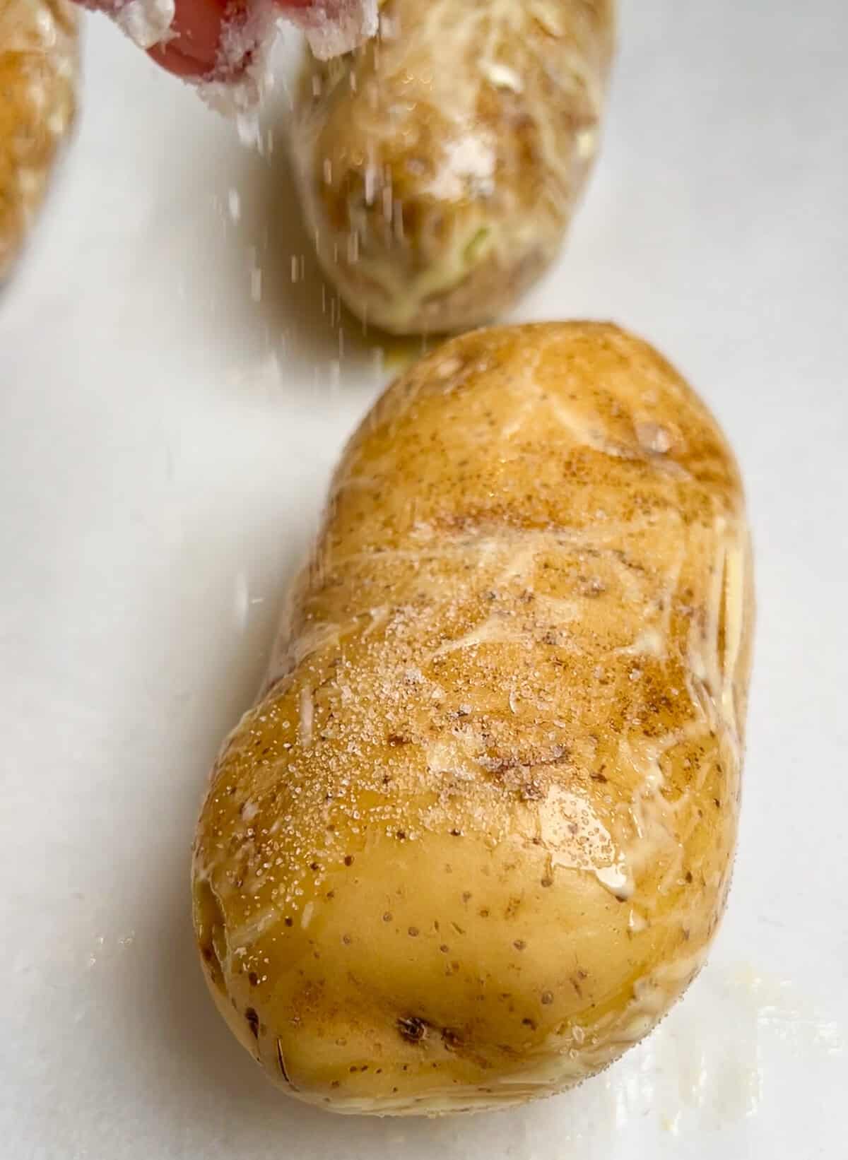 loaded baked potatoes with steak