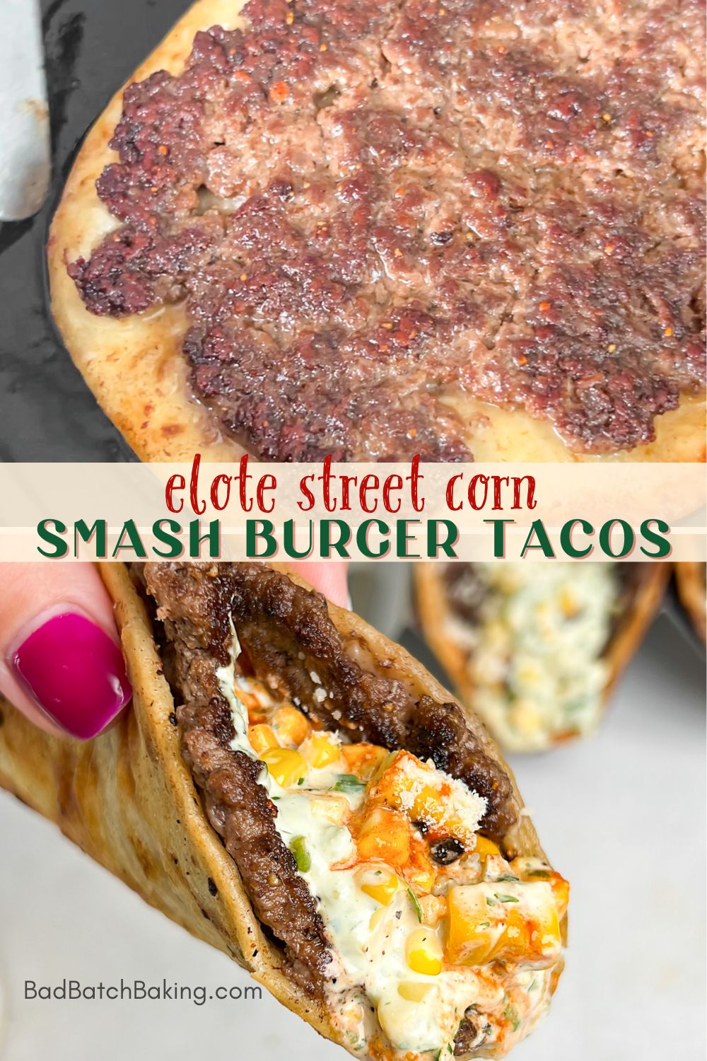 smash burger tacos