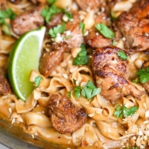 peanut noodles with chicken