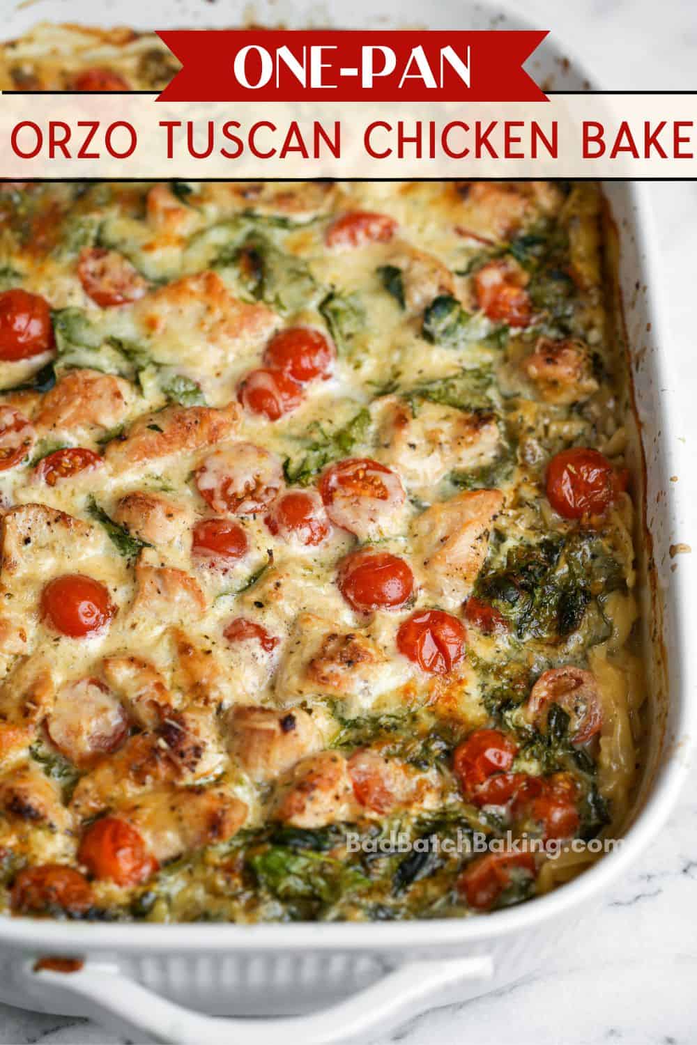 tuscan chicken bake