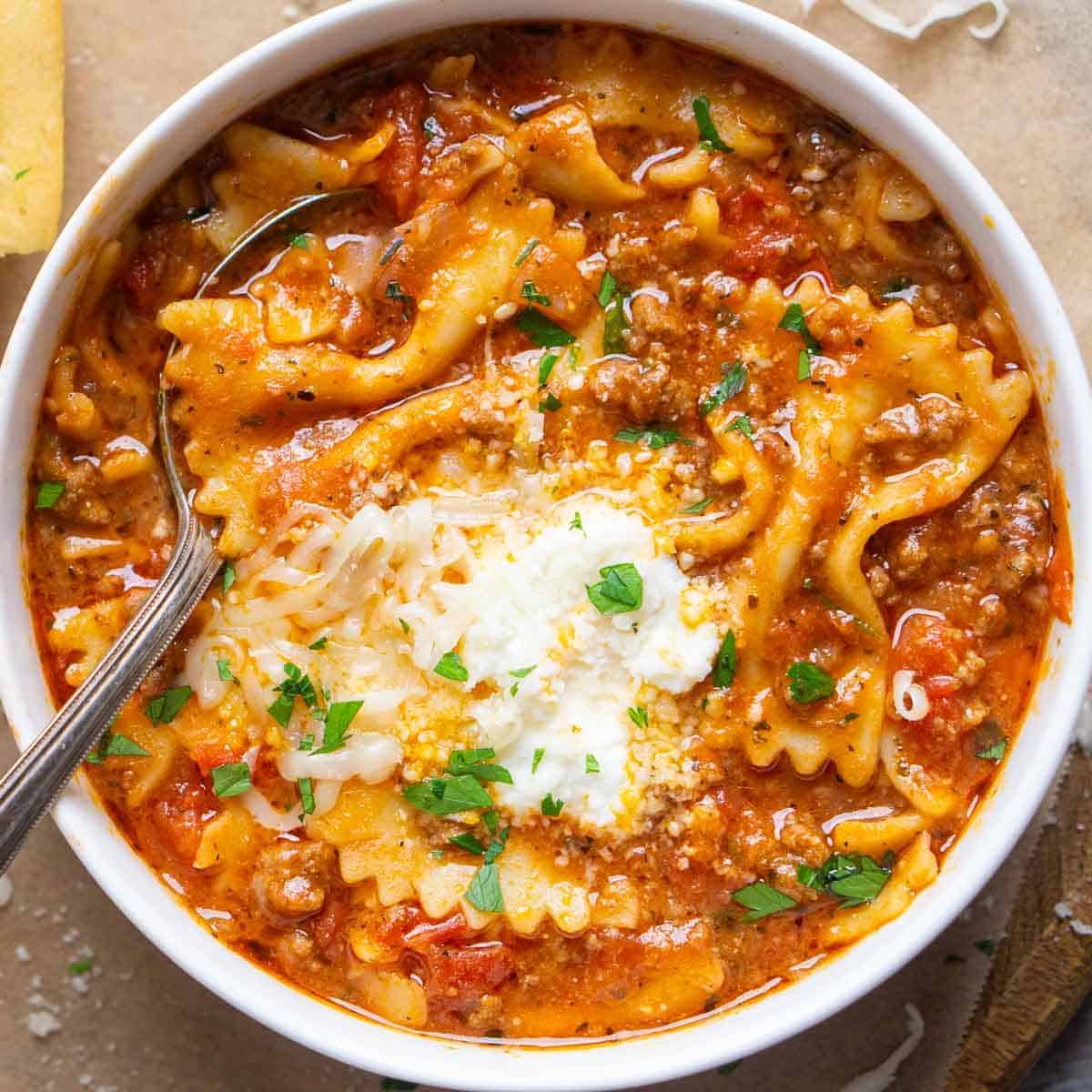 lasagna soup