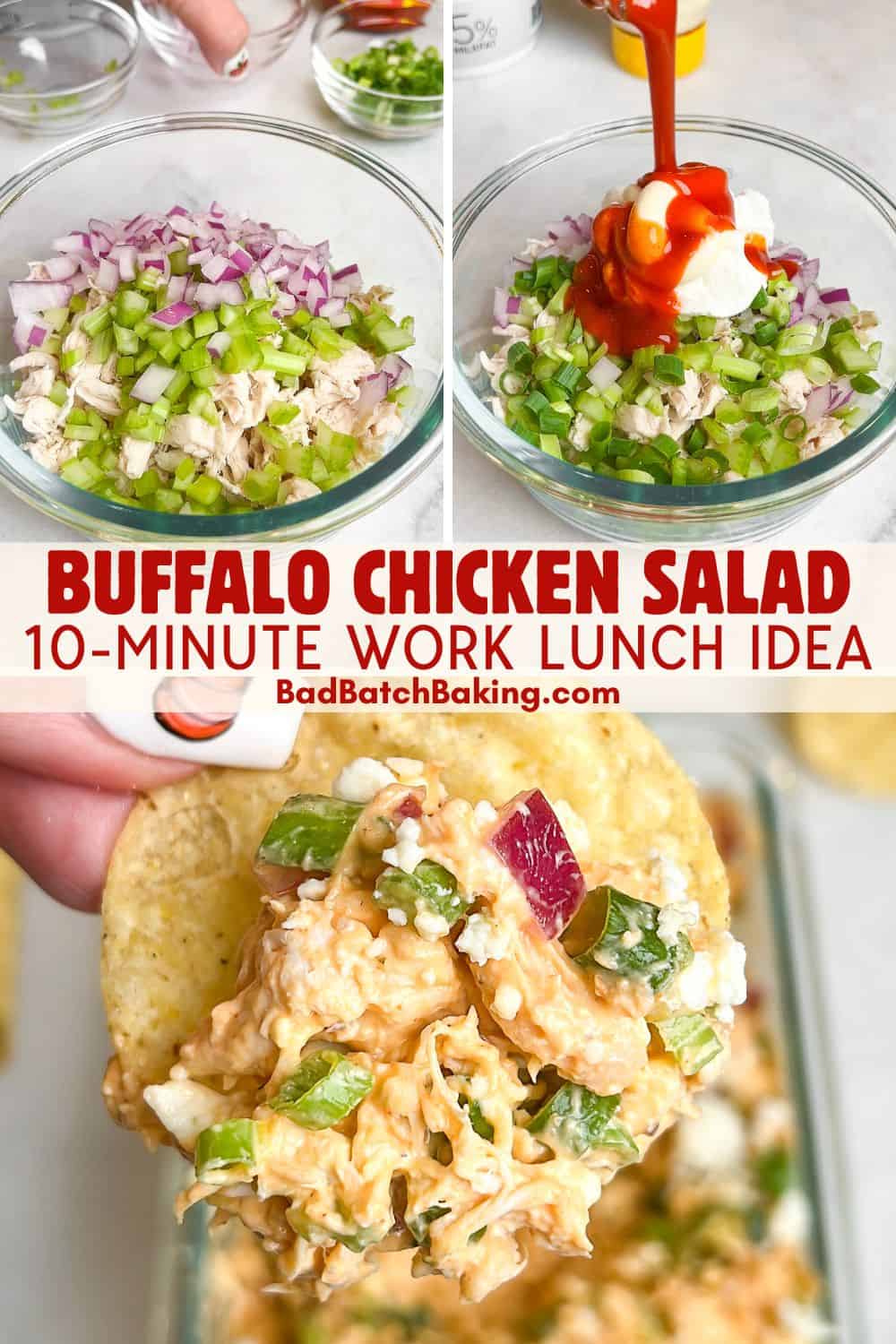 how to make buffalo chicken salad