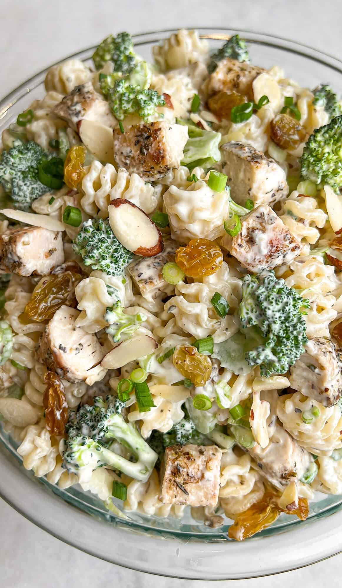 broccoli chicken pasta salad for lunch