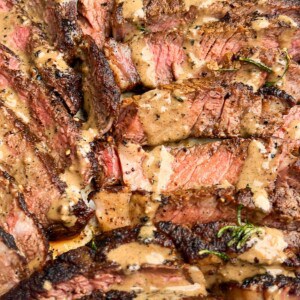 steaks on the cast iron