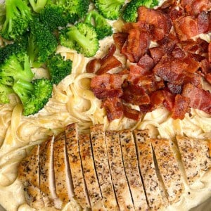 chicken bacon broccoli alfredo