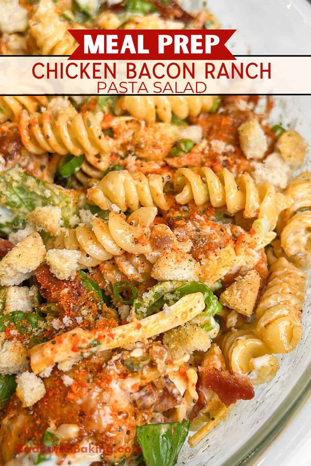 meal prep pasta salad