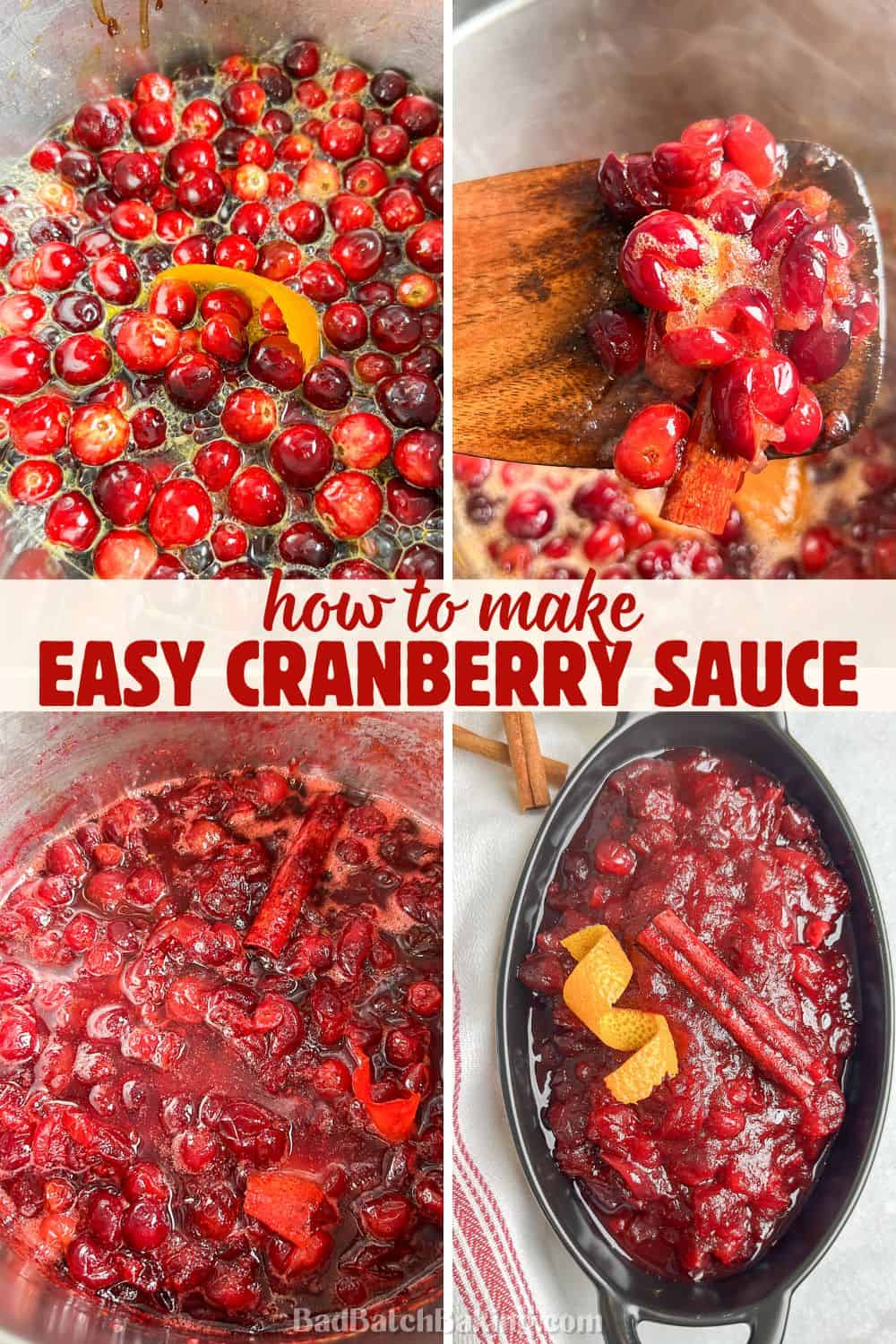 how to make easy cranberry sauce