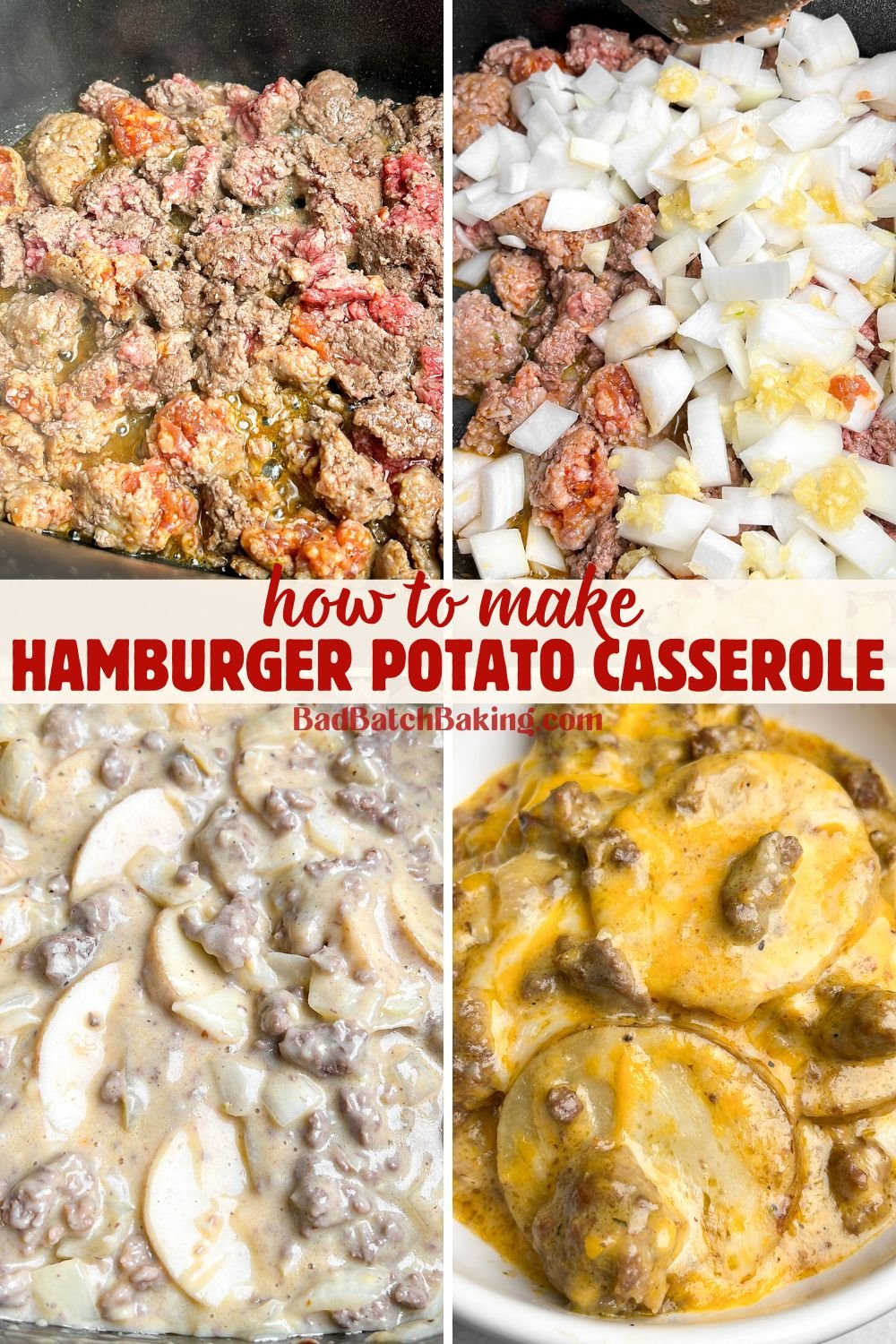 hamburger potato casserole in a crockpot