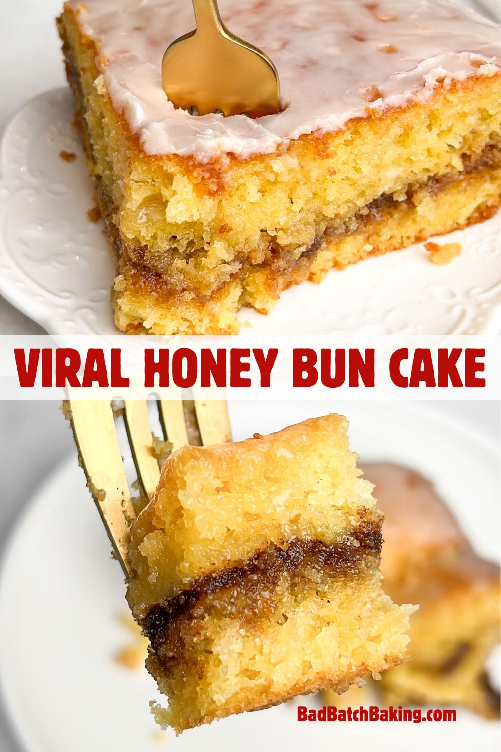 viral honeybun cake