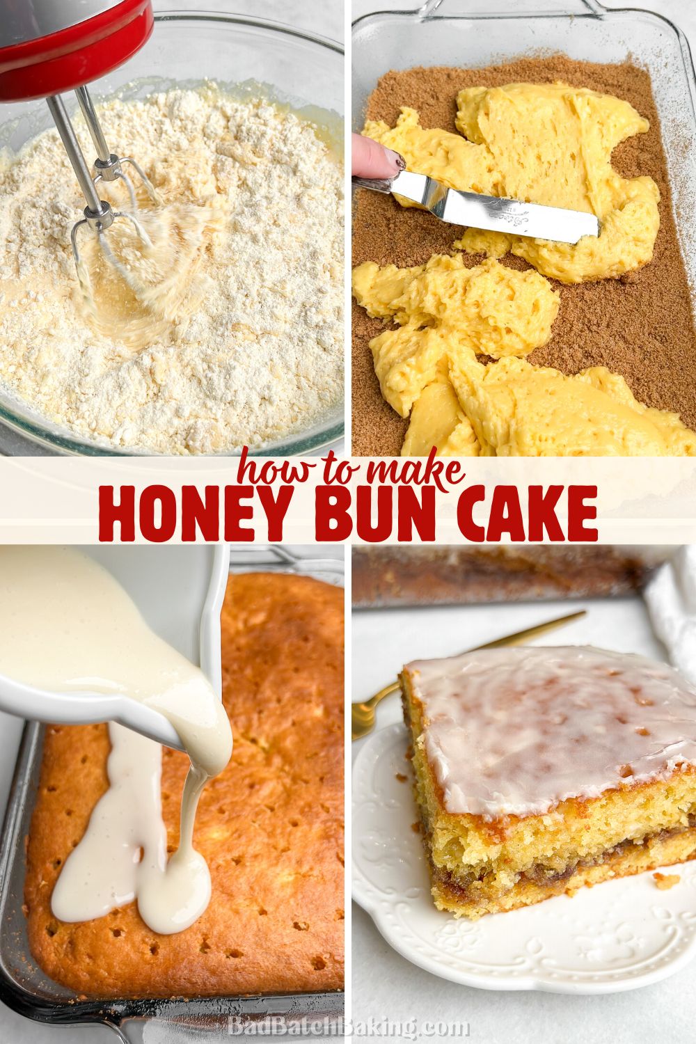 how to make viral honey bun cake