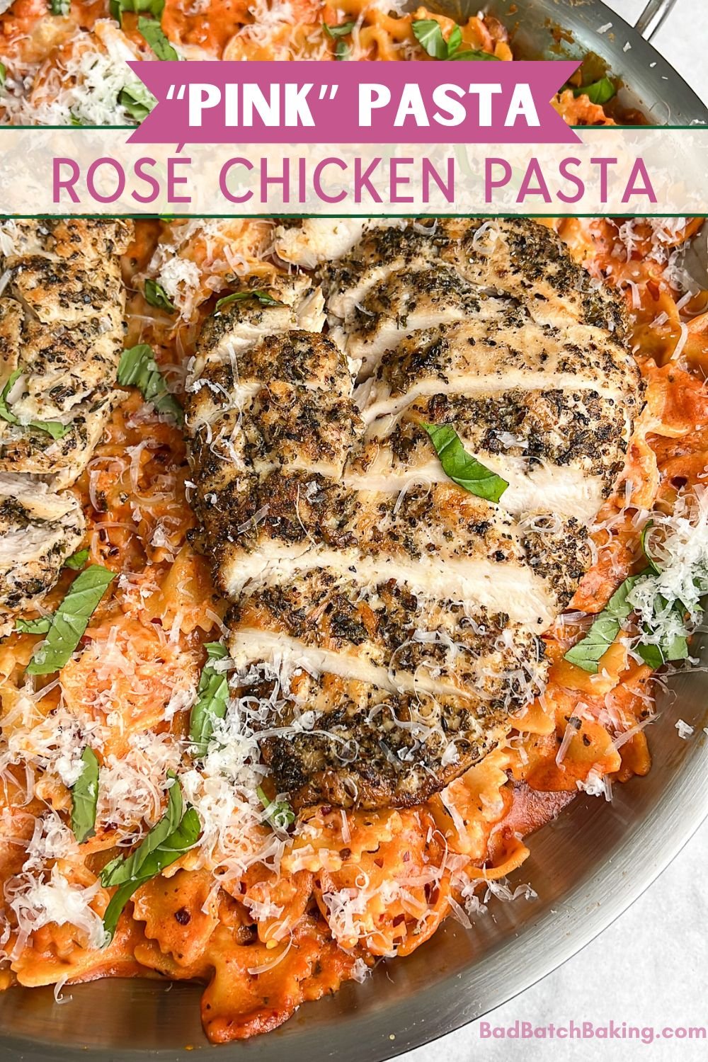 rose pink pasta