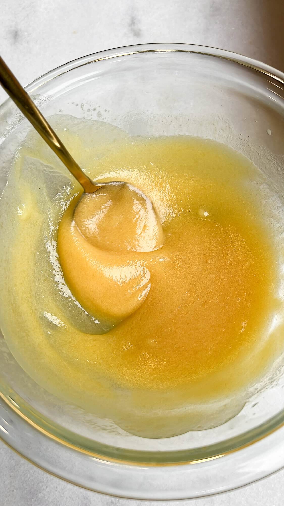 honey butter mixing together in the bowl