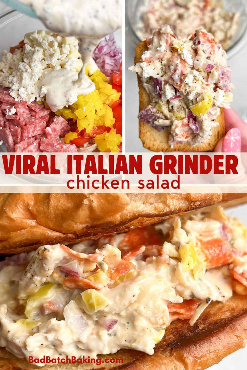 how to make italian grinder chicken salad