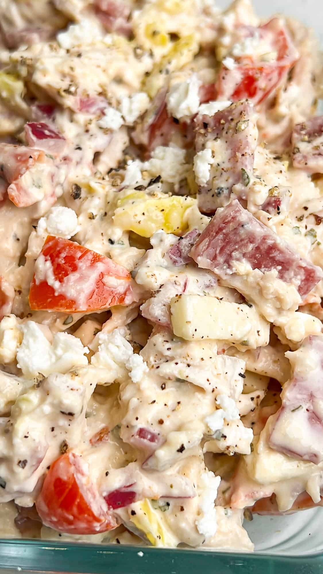 chicken salad in a bowl