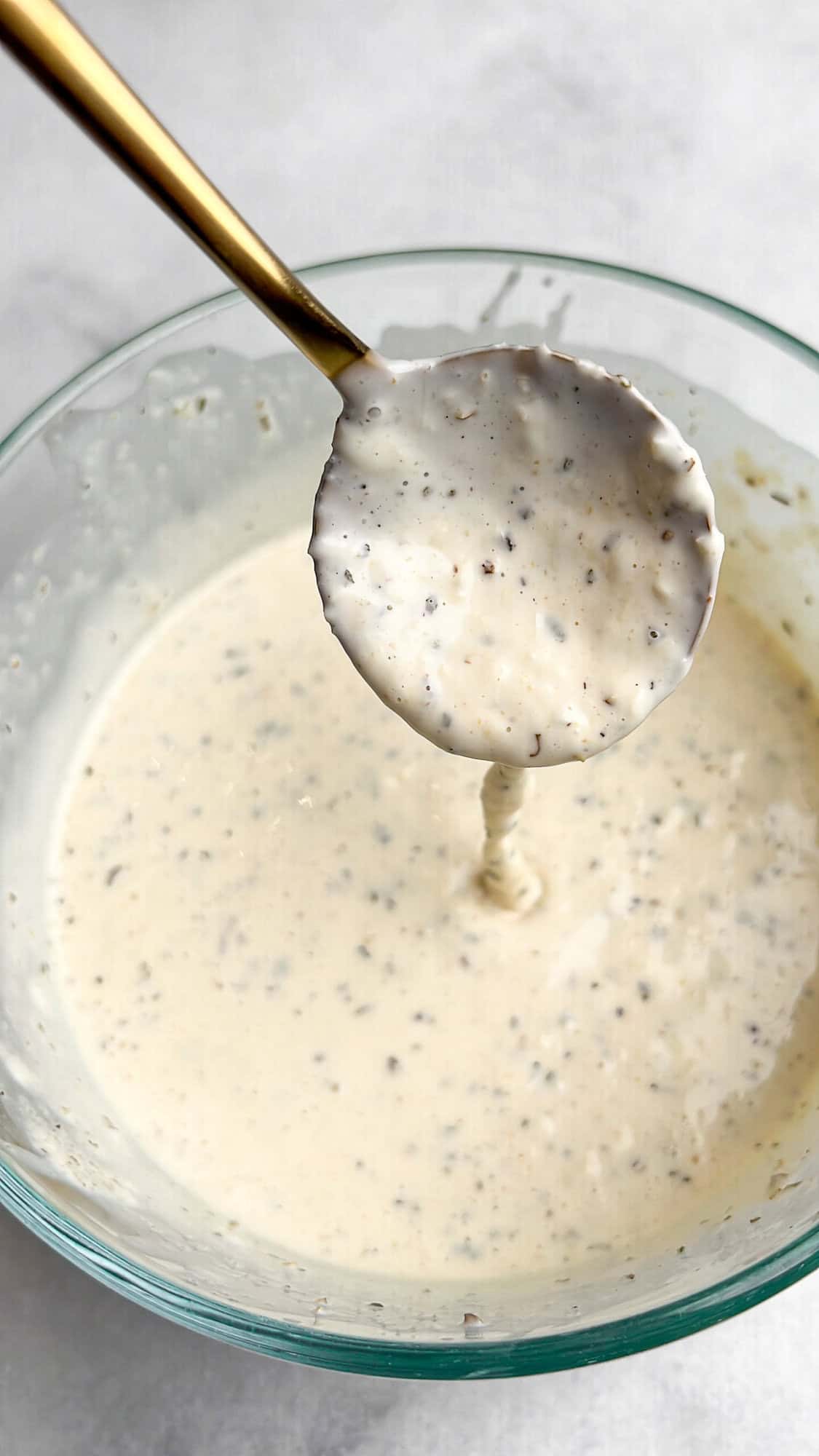 italian grinder salad dressing in a bowl