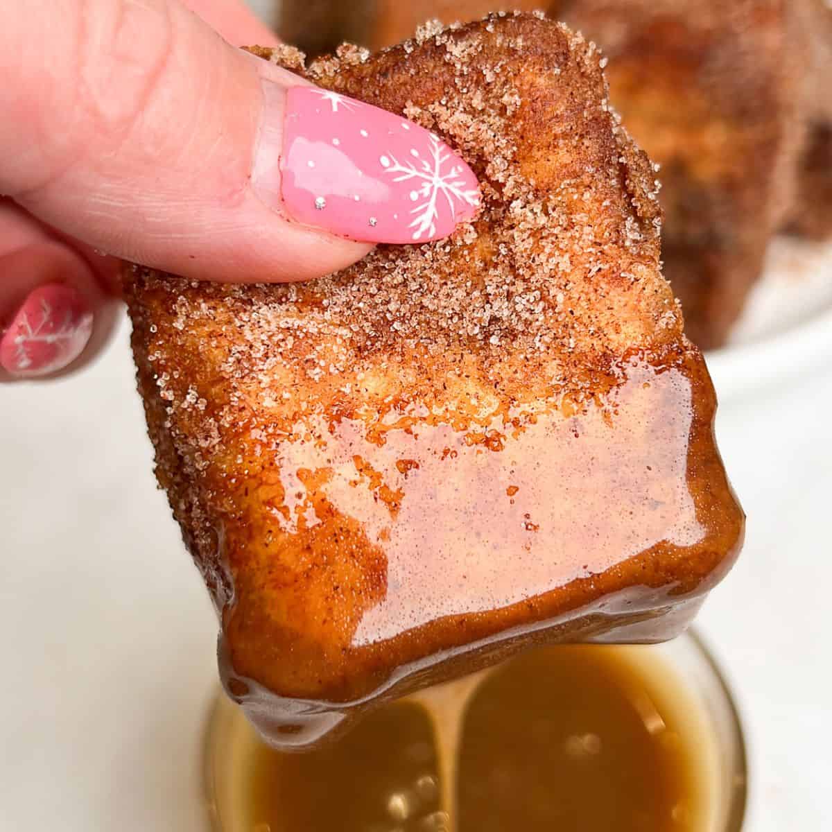 Cheesecake Stuffed Hawaiian Roll French Toast