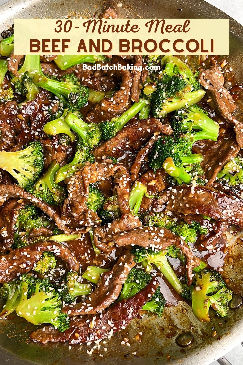 one pan beef and broccoli