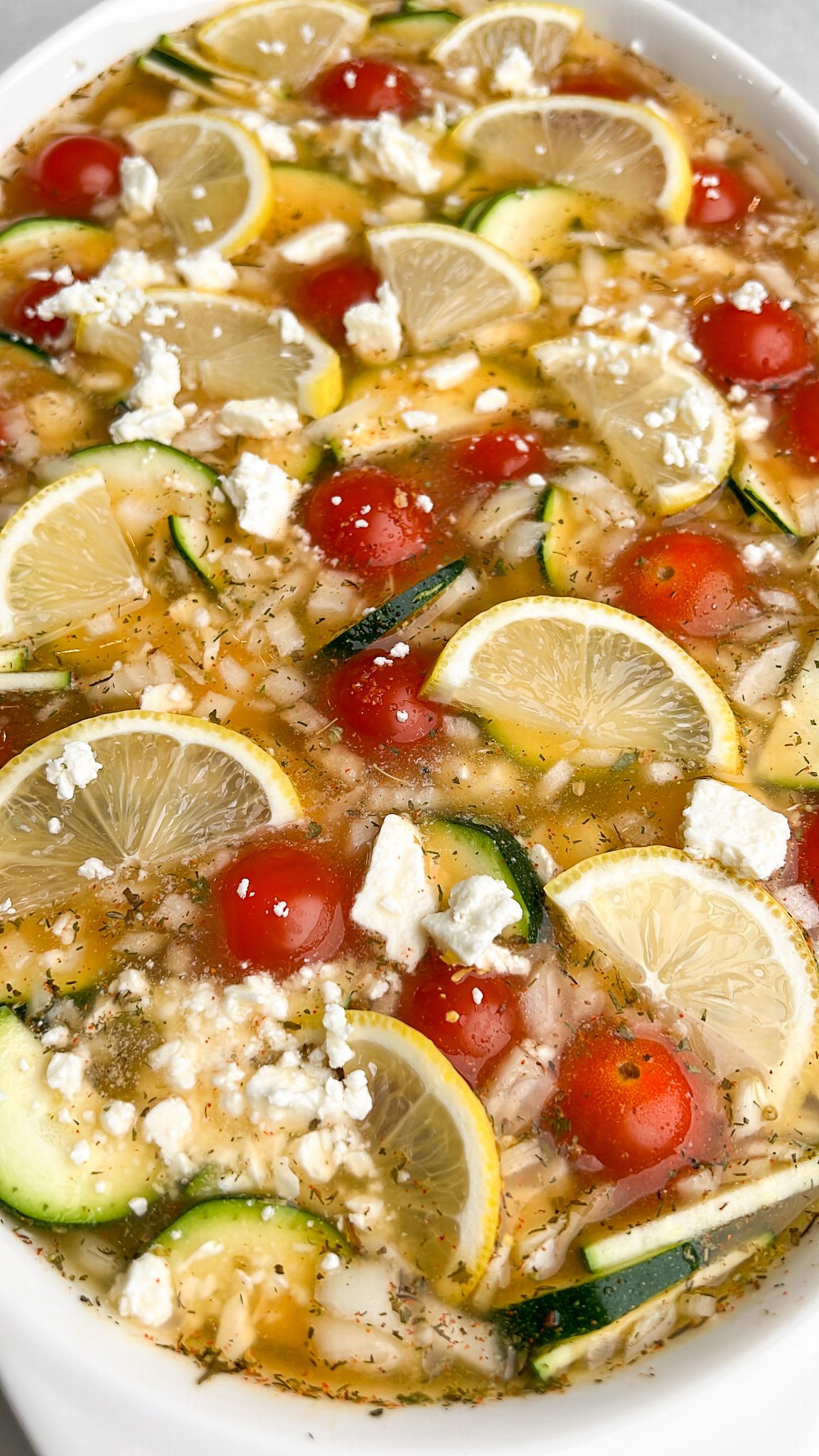 casserole ready for the oven