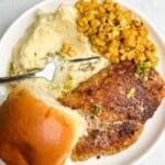 almond crusted chicken on a plate