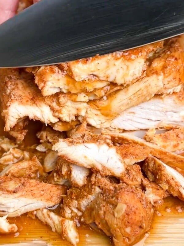 slicing loaf pan chicken