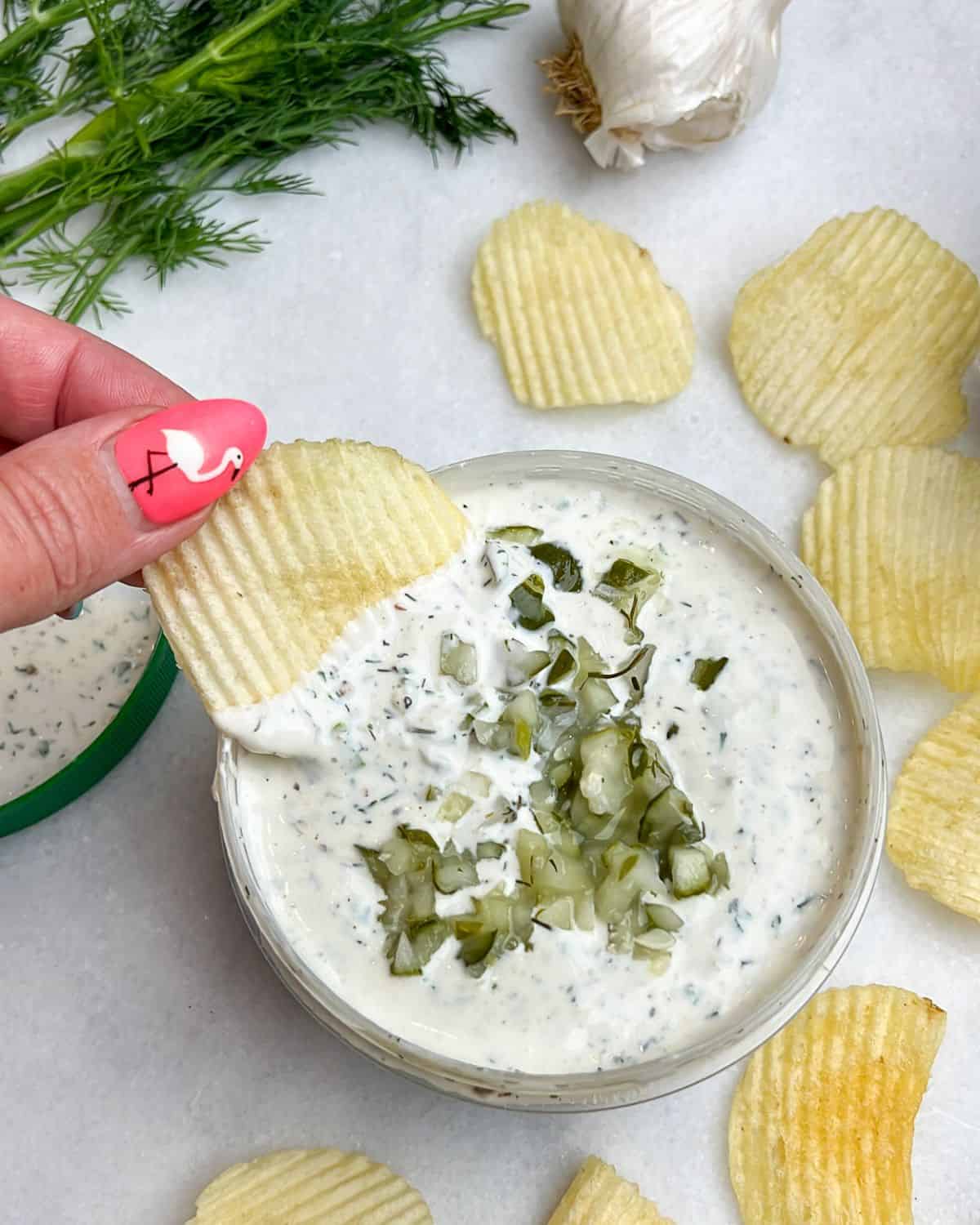 ranch dill pickle dip