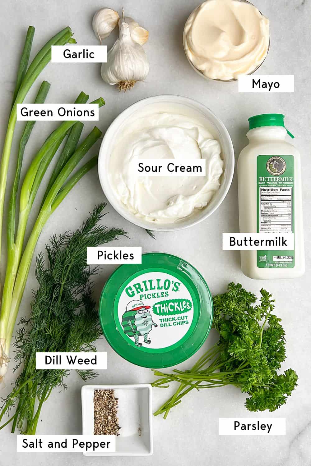 ingredients needed for dill pickle dip
