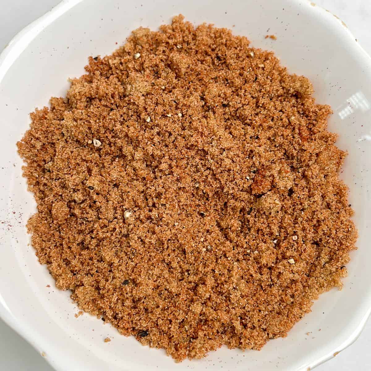 spiced brown sugar mixture in a bowl