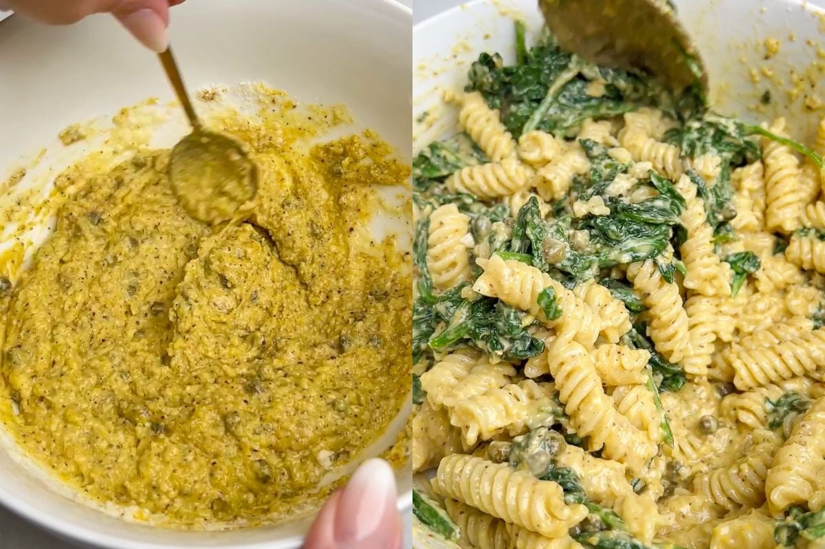 how to make easy pesto chicken pasta
