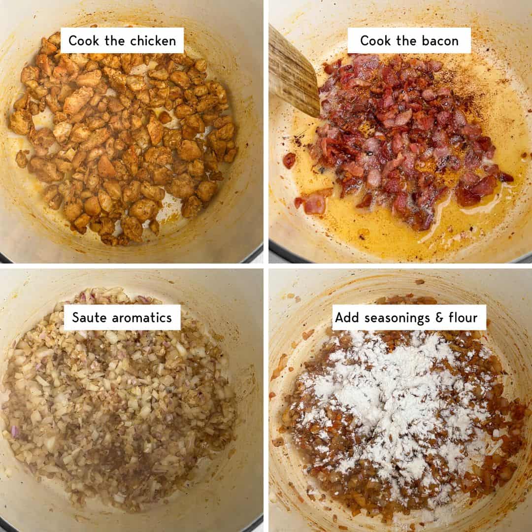 steps on how to make the broccoli cheddar soup starting with a roux