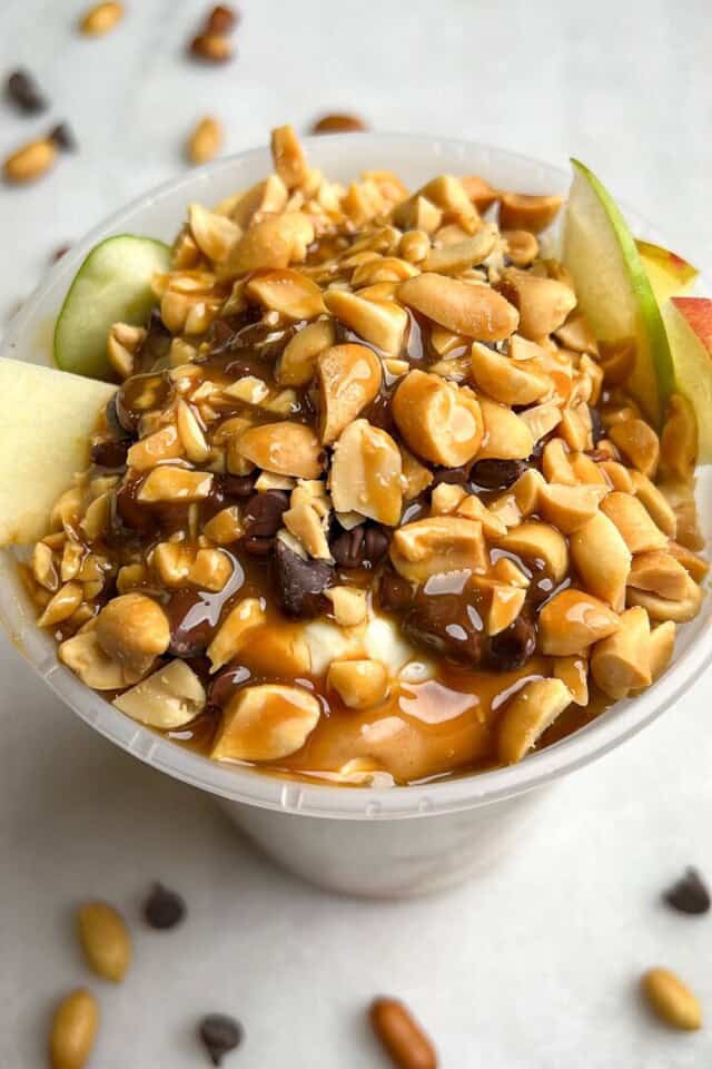 Snickers Apple Salad - Bad Batch Baking