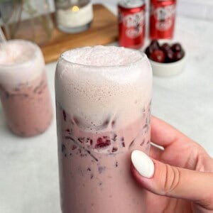 featured image of cherry pie dirty soda