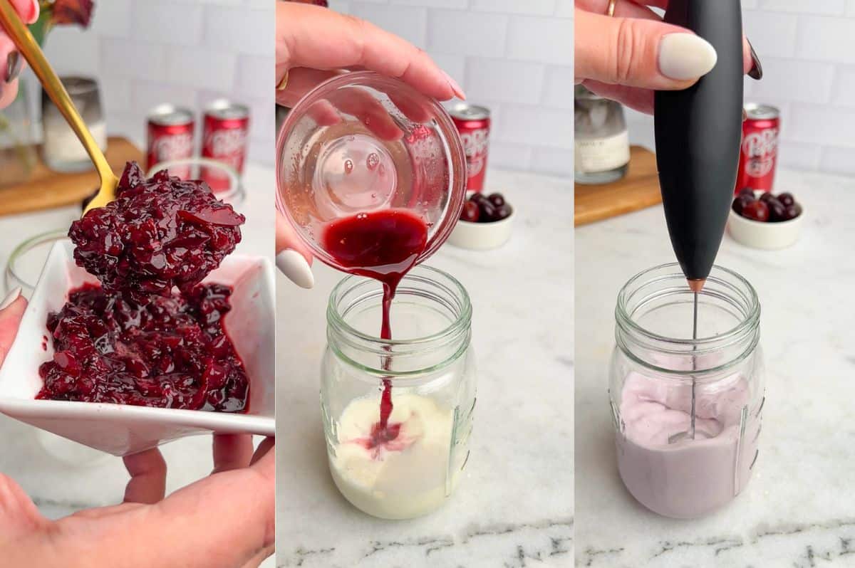 recipe steps for making cherry pie dirty soda