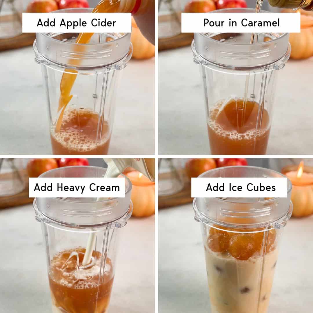 recipe steps for whipped apple cider
