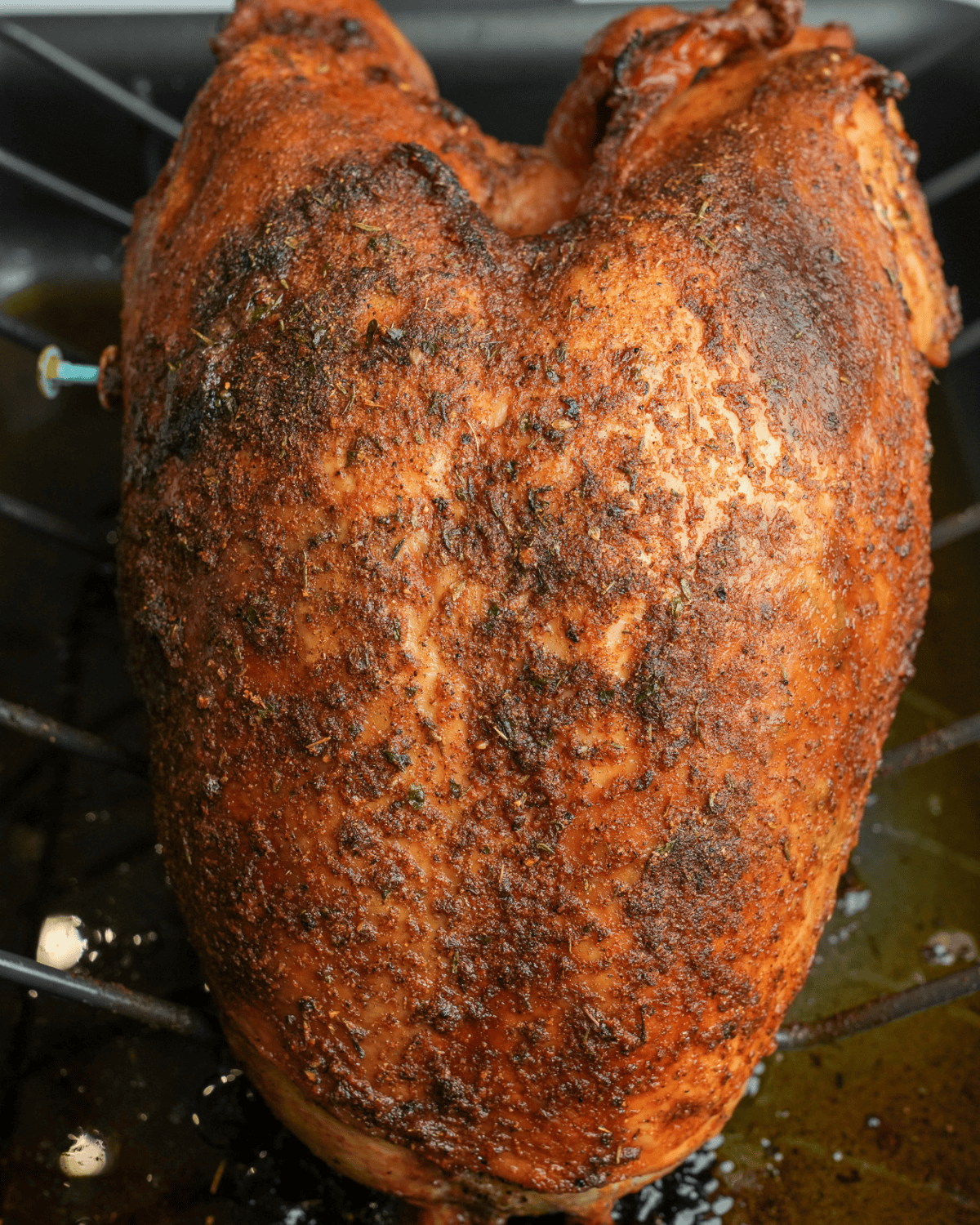 roasted thanksgiving turkey smothered in cajun butter