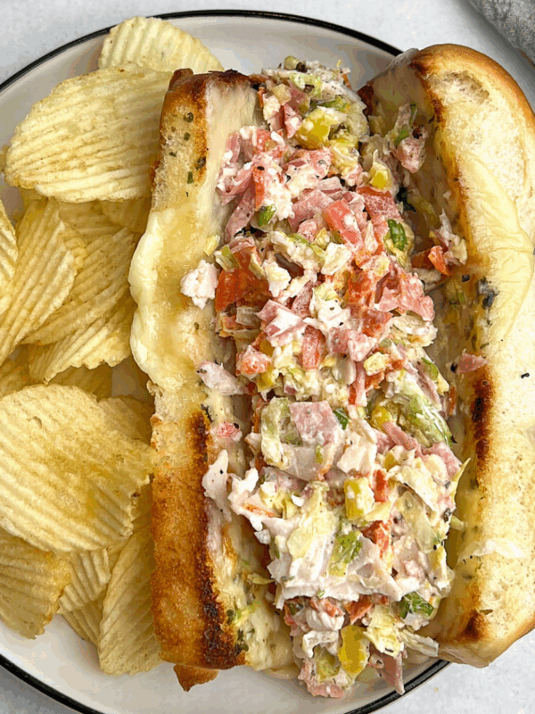 chopped italian grinder sandwich