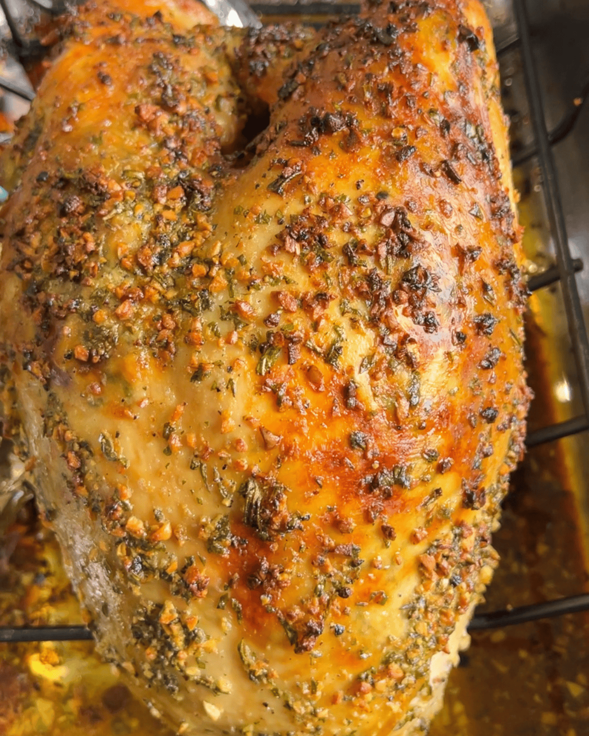 roasted garlic butter turkey