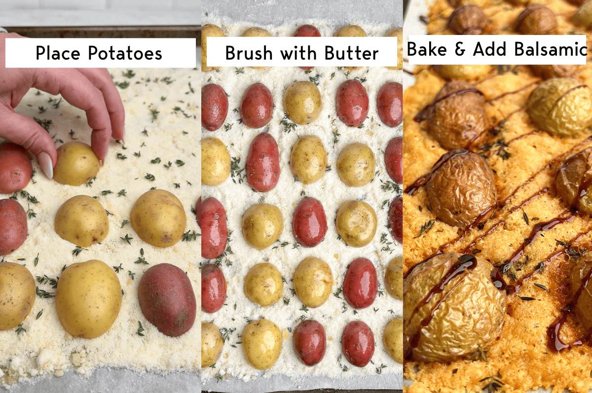 how to bake the viral parmesan crusted potatoes