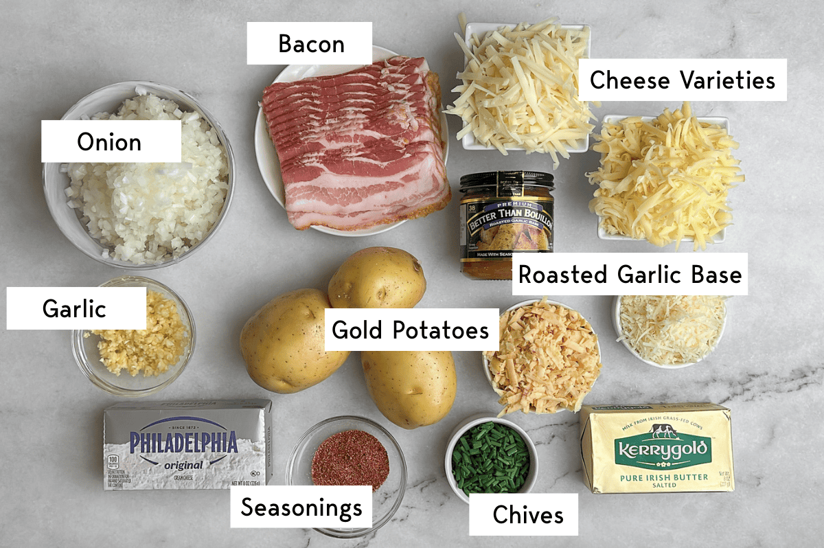ingredients measured out on a table