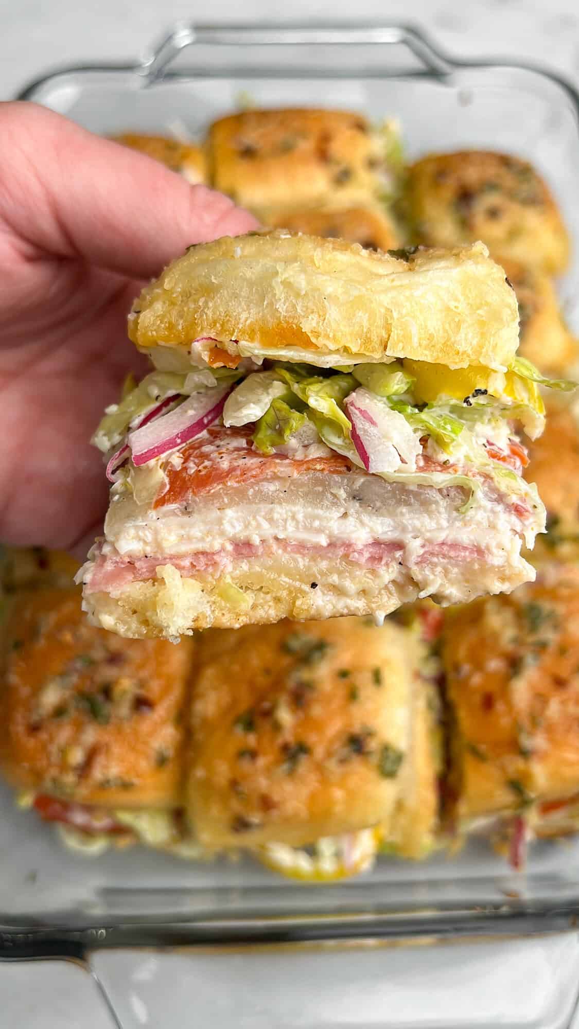 grinder sliders being held in hand